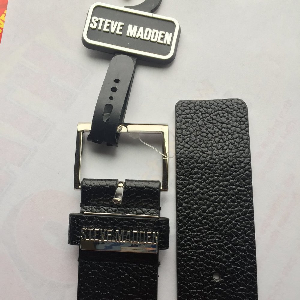 Steve Madden mens Black Belt- Size L